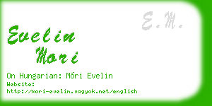 evelin mori business card
