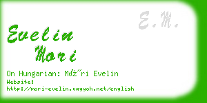 evelin mori business card